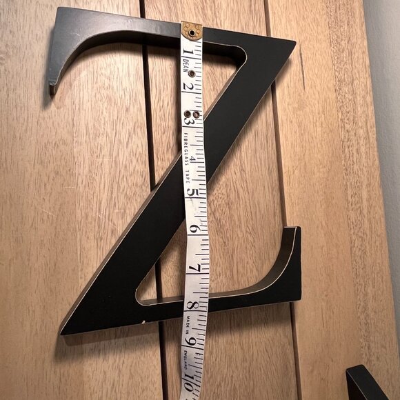 Zzzz Letters Bedroom Decor Black 8" High and 4" High - Picture 6 of 6